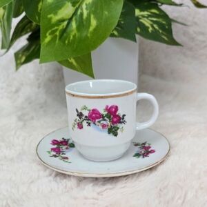 Vintage Demitasse Tea Cup & Saucer Set
